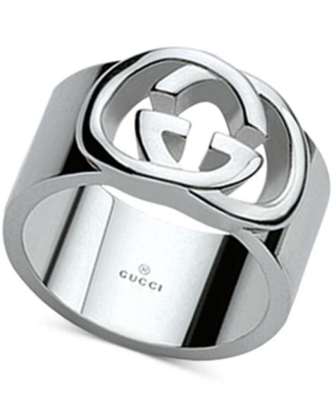 Gucci Signature GG wide ring in 925 sterling silver 